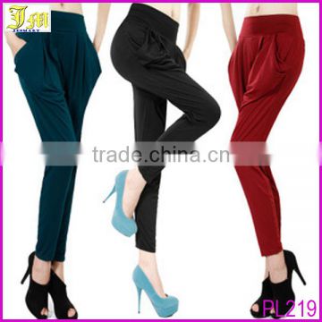 Wholesale Candy Color Fashion Ice Silk Harem Pants Loose Long leggings Pants