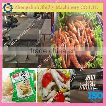 Big capacity chicken feet machine, Chicken feet cutting machine,Chicken feet peeling machine