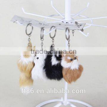 Plush Handmade Furry Animal Keychain photo-4