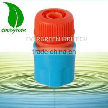 Plastic garden hose end connector