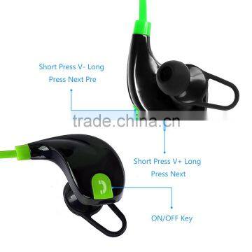 HOT Sale Wireless Bluetooth 4.1 Stereo Earphone Sport Running Handsfree Headphone Studio Music Headsets With Microphone Green