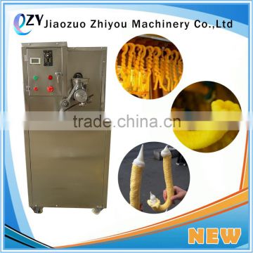 2016 hot sale rice cone puffing machine/Ice cream hollow tube expanding machine