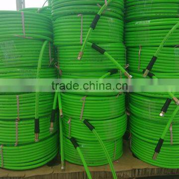 green color 5 layers pvc spray hose with connector