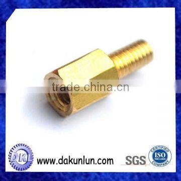 China Custom Hex Brass Bolt With Thread