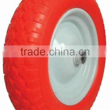 wheelbarrow PU foam puncture proof wheel