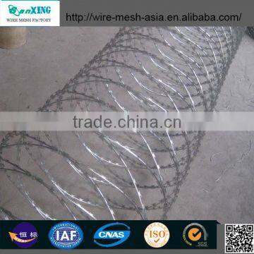 Anping SANXING Factory Supply Stainless Steel Wire Razor Barbed Wire ISO9001:2008