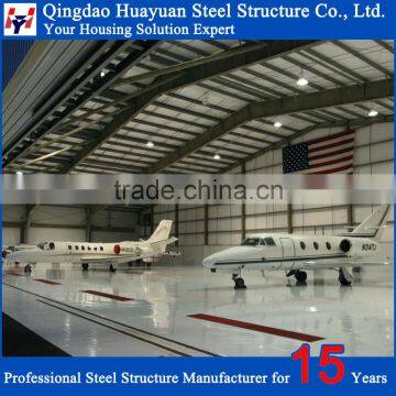 Prefab Aircraft Hangar Manufacture with Space Metal Roofing Steel Structure