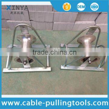 Straight Line Cable Roller Cable Laying Roller With Aluminum Wheel Galvanized