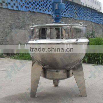 Hot natural gas heating jacketed mixng kettle