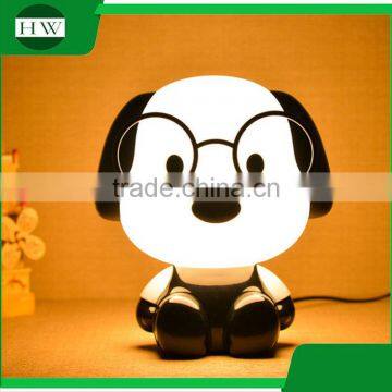 plastic decorative cartoon DR. dog eye protection rechargeable led study reading desk table night light lamp