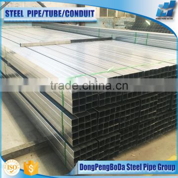 25*25*2.4mm Hot dipped GI Square steel pipe Q195-Q345