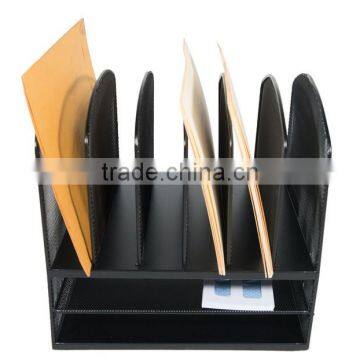 3-Tier Counter-Top Metal Office Mesh Desk Organizer photo-3