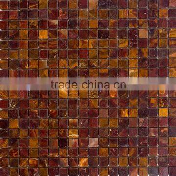 UNIQUE DESIGNS CUSTOM MADE MULTI RED ONYX MOSAIC TILES COLLECTIONS