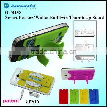 Multi-function Mobile Phone Card Pocket With Stand Holder
