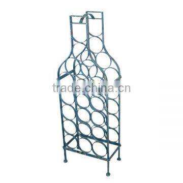 Hot Sale!!! Floor Standing Metal Wire Wine Rack Wine Bottle Holder