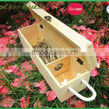 factory price pine wood wine box for sale