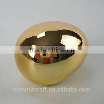 High Quality Decorative Ceremic Shinny Golden Egg photo-4