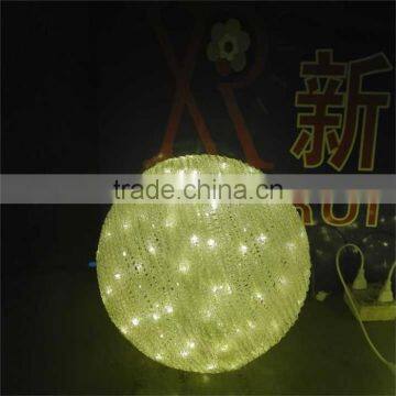 Outdoor wholesale hanging high quality christmas led ball lighted decoration ornament