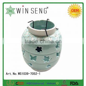 Special Bottle Shaped Ceramic Hanging Candle Holder