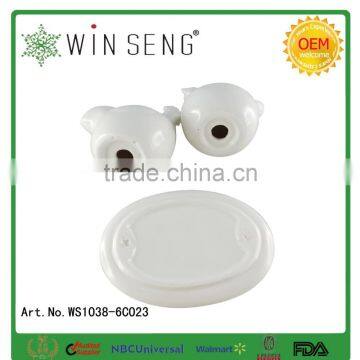 Salt And Pepper Shaker Salt Pepper Bottle With Holder Set Ceramic Crafts photo-4