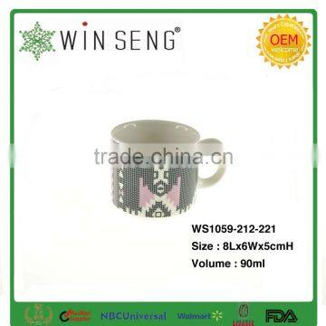 Porcelain Ceramic Coffee Mug Cup With Ring photo-2