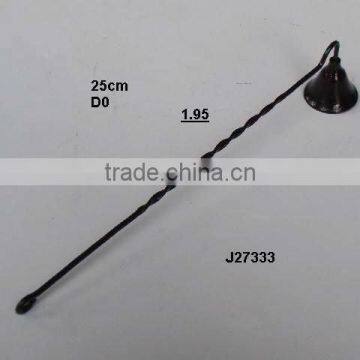 Black Powder Coated Candle Snuffer Made in Brass