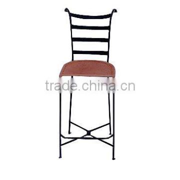 wrought iron bar chair