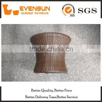 Coffee Shop PE Rattan Table For Stackable Garden Set photo-3