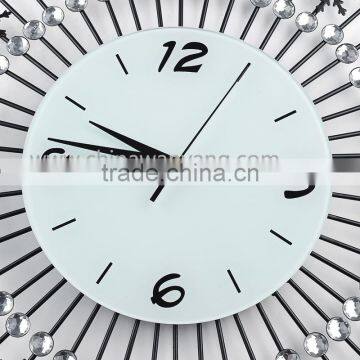 Home Decoration Metal Wall Digital Clock Snow Flower photo-2