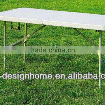 RECTANGULAR BLOW MOLD PLASTIC/STEEL DOUBLE FOLDING TABLE