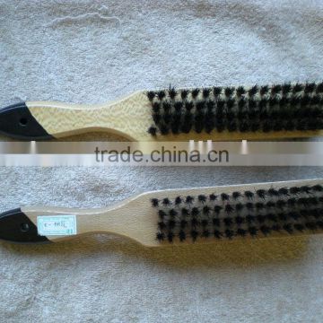 wooden shoe brush