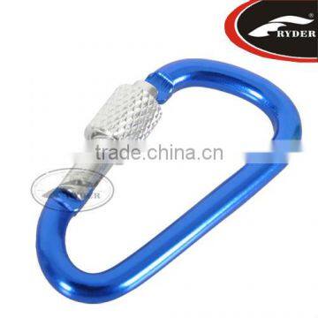 6mm Colorful Outdoor Locking Carabiner for Promotional Gift