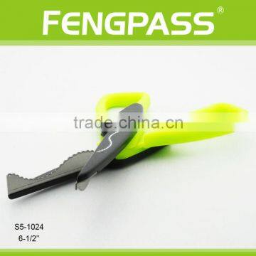 S5-1024 6.5 Inch 2Cr13 Stainless Steel Blade With Plastic Handle Pattern Cutting Scissors photo-4