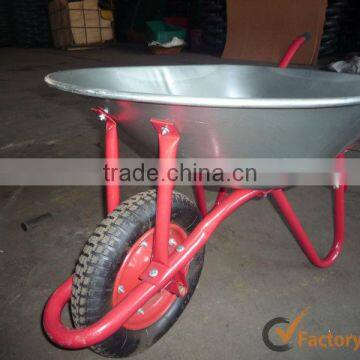 Pneumatic Wheel Wheel Type and Metal Tray Material Heavy Duty Construction Garbage Wheelbarrow