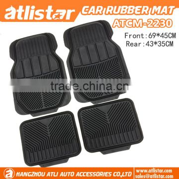 full set high quality universel rubber car floor mat