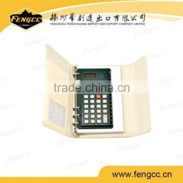 Popular PU Leather 5 Leather Zipper Binder Calculator photo-4