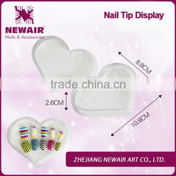 Newair nail beauty accessories manufacturers heart nail tip display