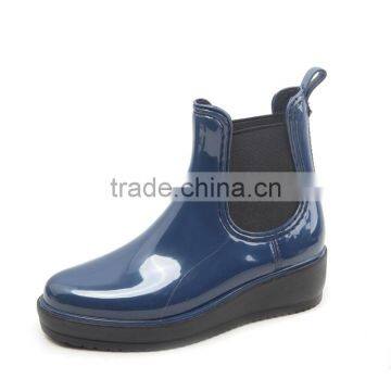 Women Platfrom Rain Boots Ankel Chelsea Boots photo-2