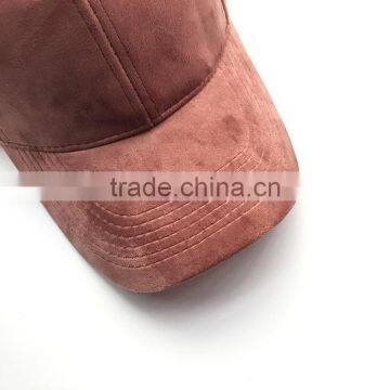 Blank Suede Baseball Cap With Your Own Deisgn photo-5