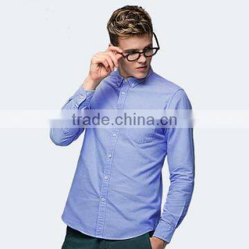 Comfortable blank slime fit shirt oxford shirts long sleeve dress shirts casual men shirts