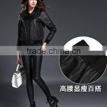 Real Sheep Leather Pants PU Leather Trousers photo-3