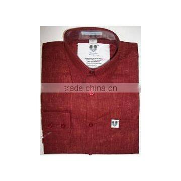 GENTS FULL SLEEVES PLAIN DYED POLY COTTON FORMAL SHIRTS photo-4