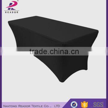 2017 new arrival spandex rectangle table cloth/table cover for event