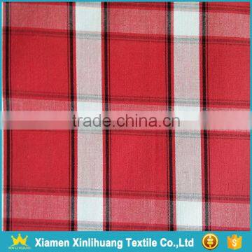 High Grade Woven 100 Cotton Yarn Dyed Red Plaid Fabric to Make Shirt photo-3