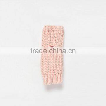 HAODUOYI Fashion Winter Women Solid Pink Half Finger Cute Sweet Warm Casual Warm Gloves photo-2