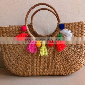 basket with tassels