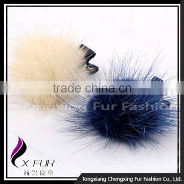 CX-E-22 Fur Ribbon Butterfly Elastic Kids Hair Accessories photo-2