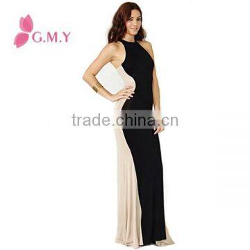 Women Backless Sleeveless Slim Maxi Party Cocktail Long Maxi Dress photo-2