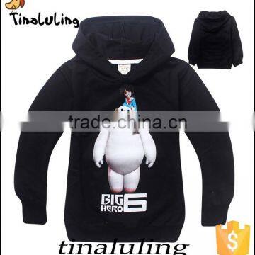 kids black baymax big hero 6 sweatshirts kids plain cheap pullover hoodies