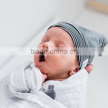 Warm and Comfy One Infant Solid Knitted Beanie Toddle Knot Hat in Color Choice photo-3